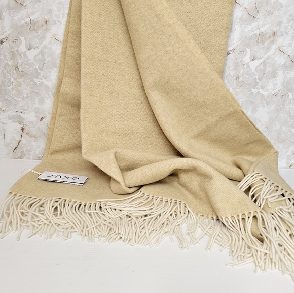 Fibre By Auskin Wool Cashmere 55x71 Throw Blanket - Picture 3 of 11